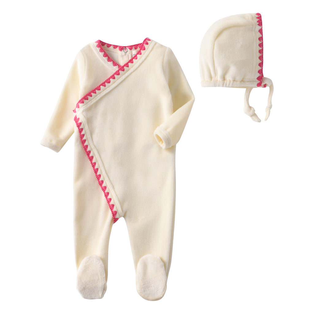 Stitched wrap footie