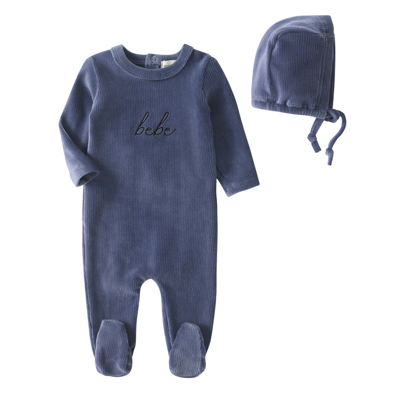 Ribbed bebe footie