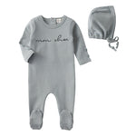 Printed logo footie