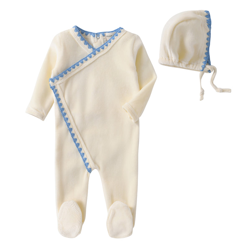 Stitched wrap footie