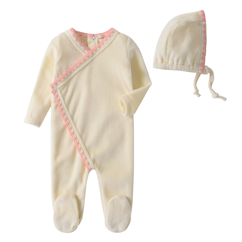 Stitched wrap footie