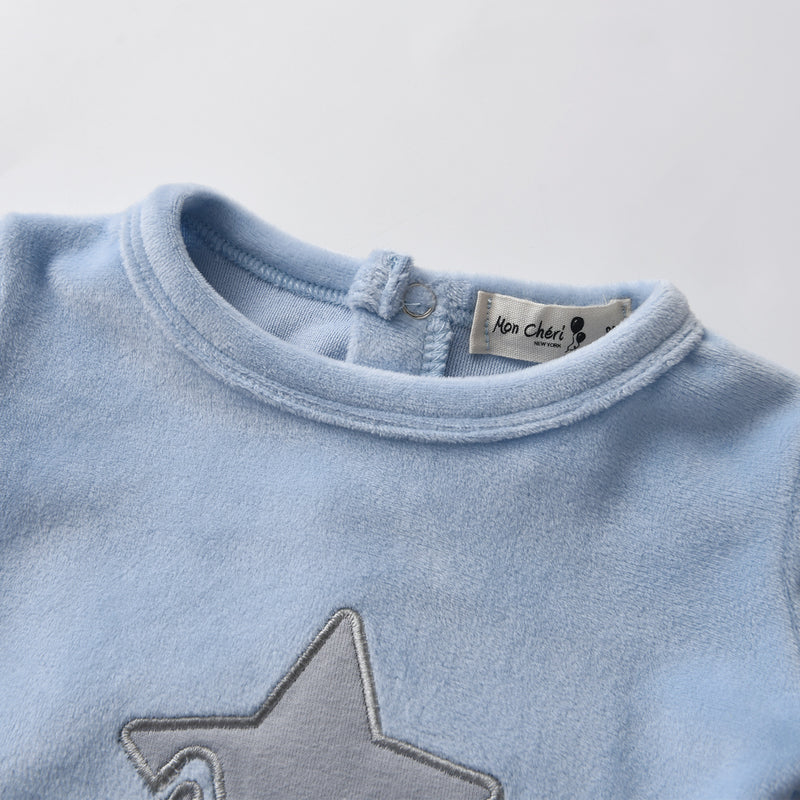 Embroidered Stars Footie