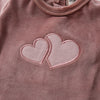 Embroidered Hearts Footie