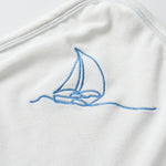 Embroidered Sailboat Blanket