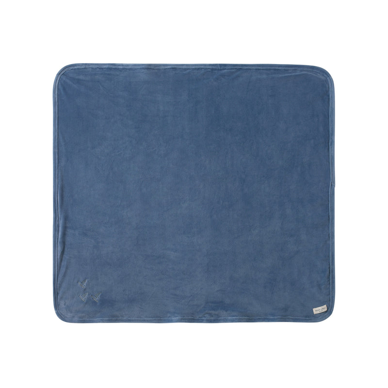 Embroidered boats blanket