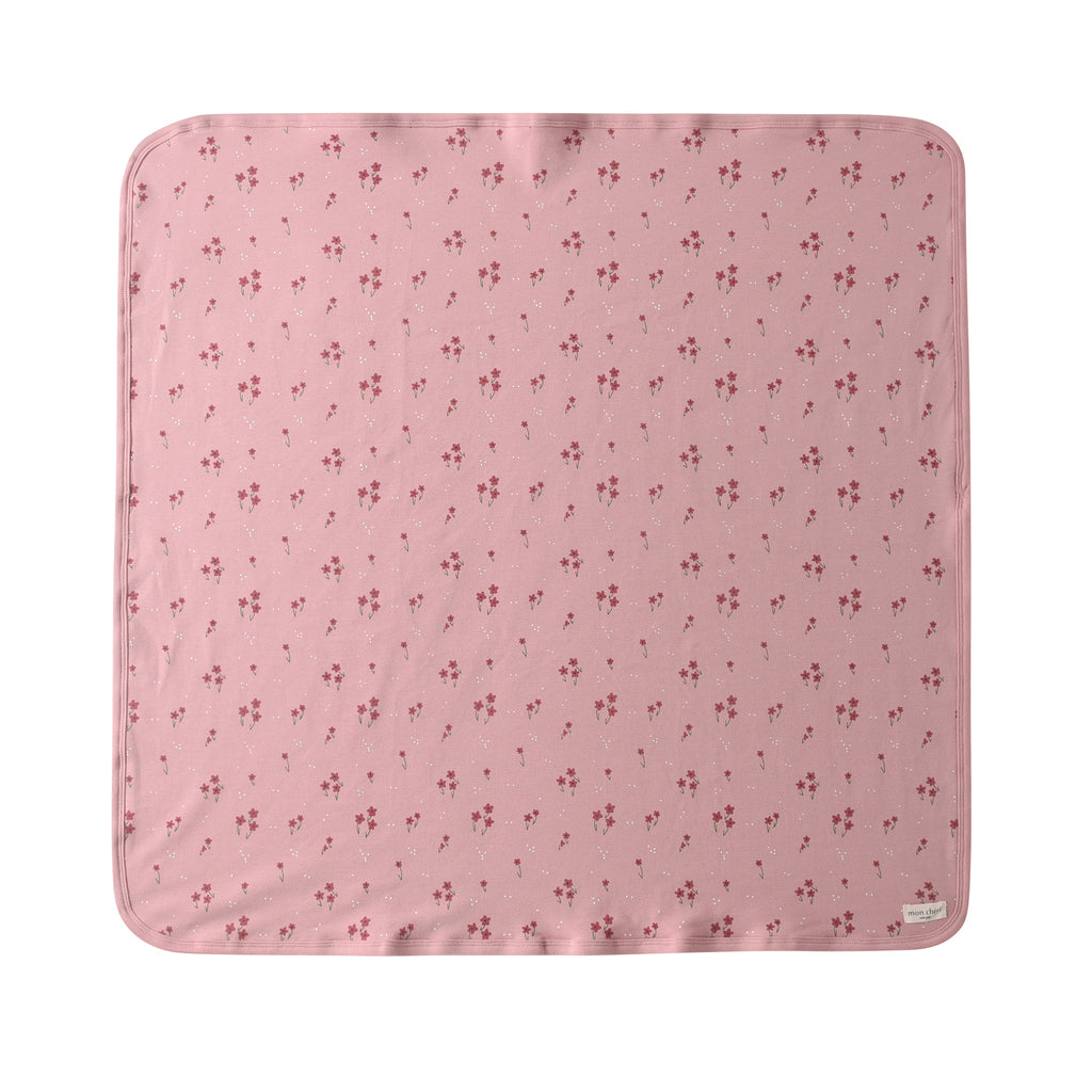 Floral wrap blanket