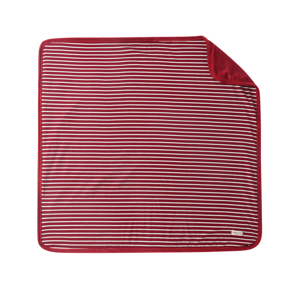 Striped cuff blanket