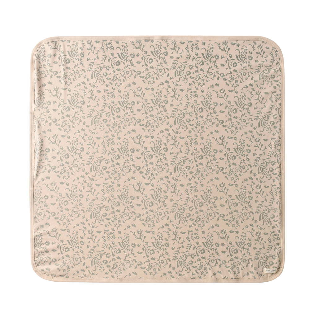 Floral print blanket