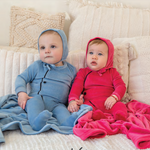 Velour wrap footie