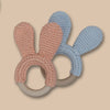Crochet bunny ears teether