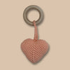 Crochet heart teether