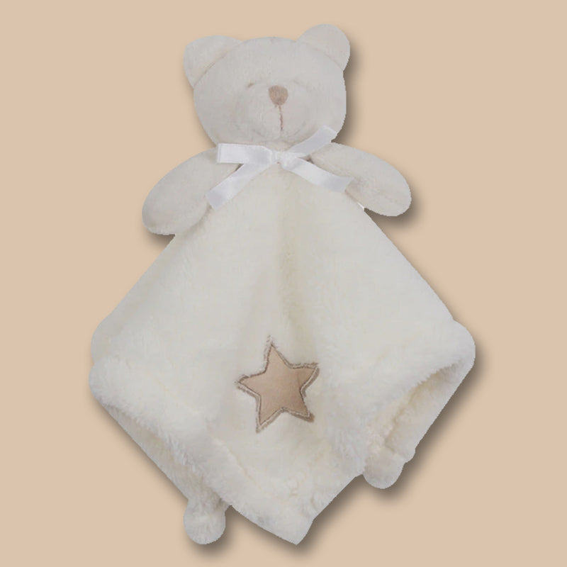 Teddy bear lovey blanket