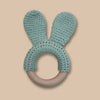 Crochet bunny ears teether