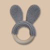 Crochet bunny ears teether