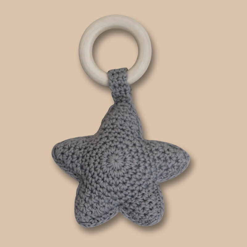 Crochet star teether